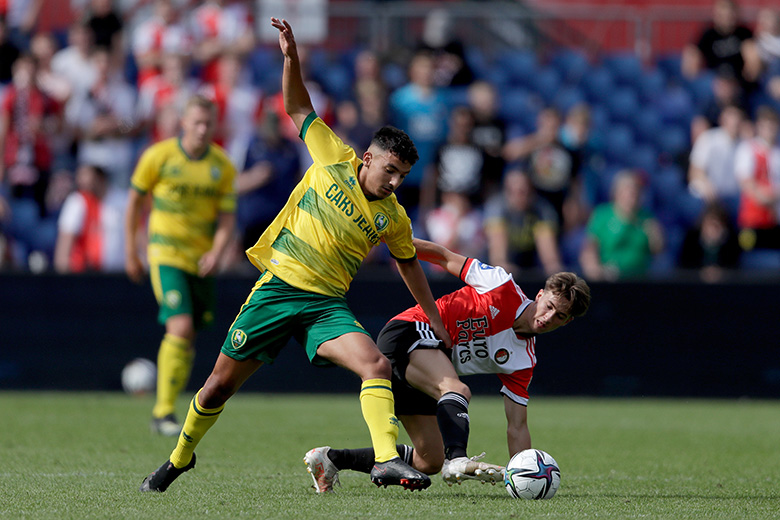 (L-R) *Yahya Boussakou* of ADO Den Haag