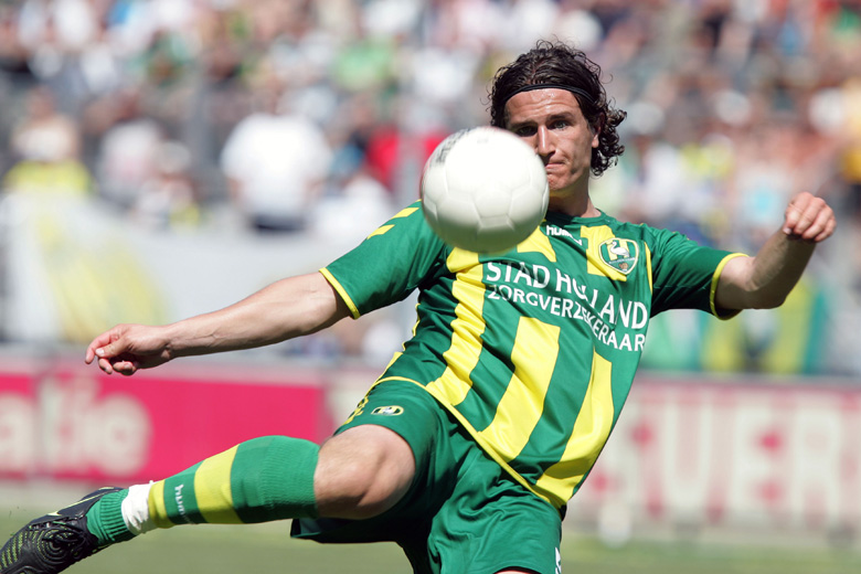 11-05-2008 VOETBAL:JUPILER LEAGUE:PLAY-OFFS:ADO DEN HAAG-RKC WAALWIJK:DEN HAAGDaryl Janmaat van ADO Den Haag.Foto: Hans Willink