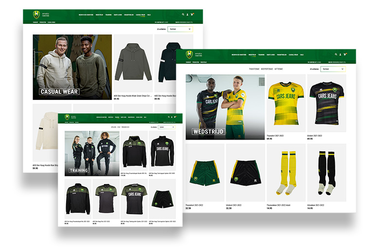 webshop screenshots site