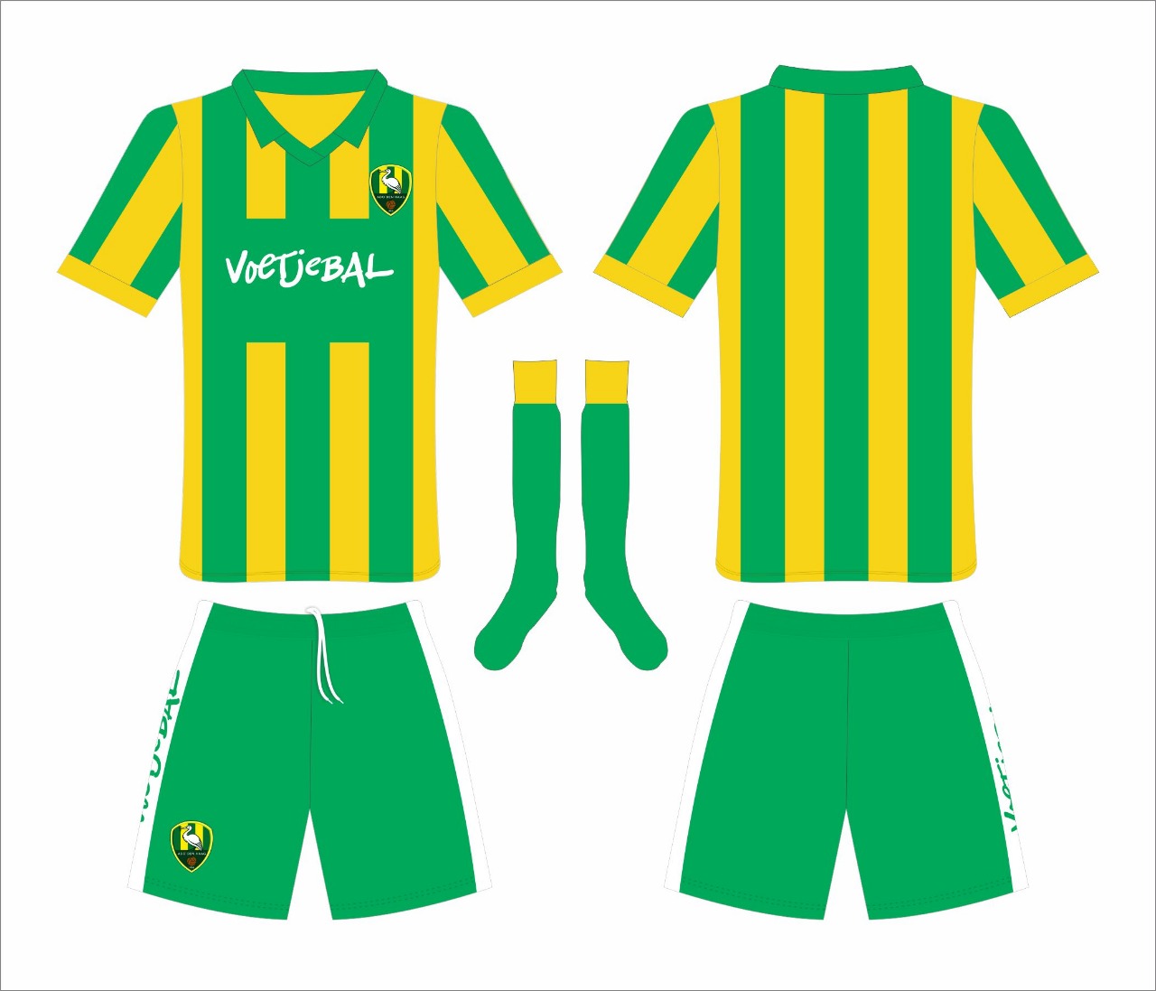 ado den haag voetjebal tenue concept